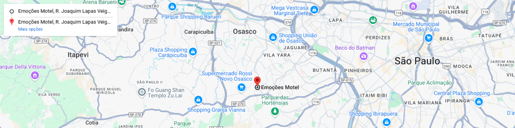 Mapa do motel